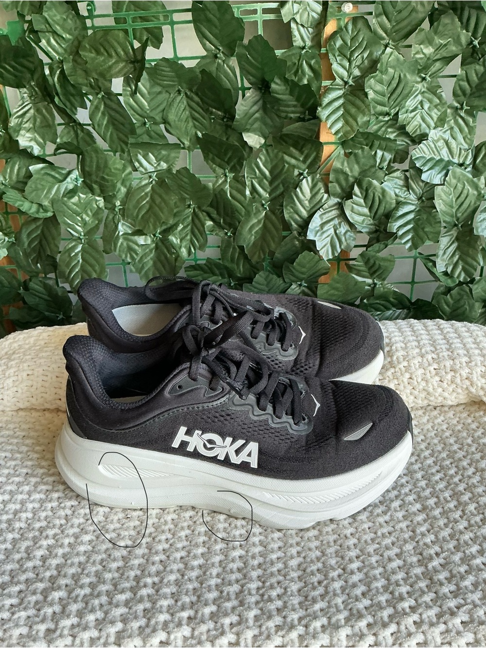 Hoka Black and White Cushioned Running Shoes
Size: Women’s 8 EE - Picture 10 of 10